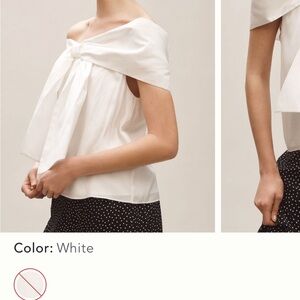 Anthropologie Mare Mare Off-The-Shoulder Bow Top